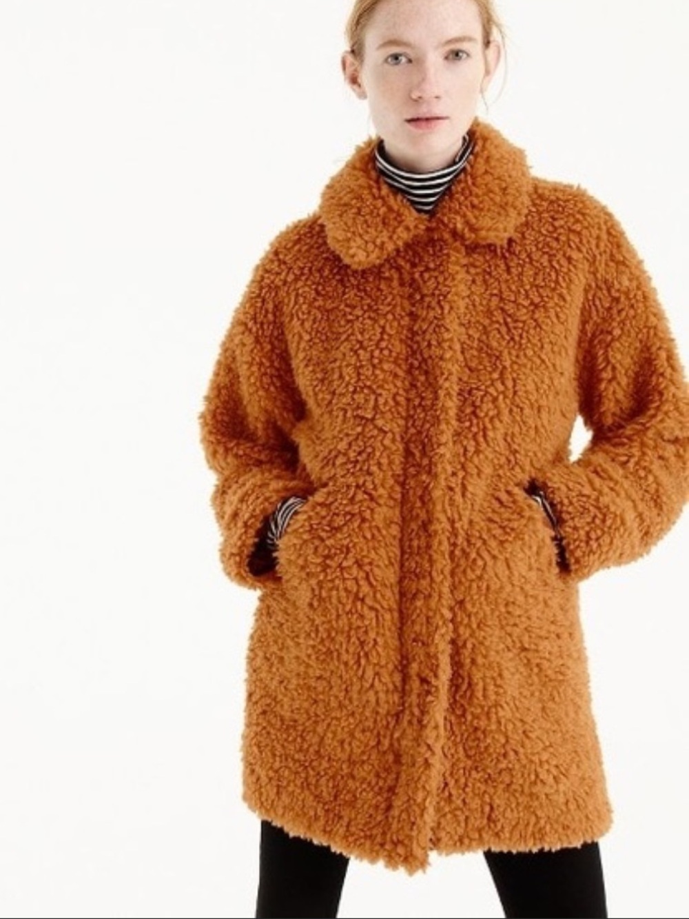 Jcrew Teddy coat Sm/m